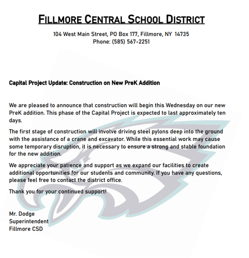 capital notice